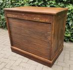Antieke Roldeurkast / Archiefkast / Roldeur, Gebruikt, 100 tot 150 cm, Eikenhout, Minder dan 100 cm