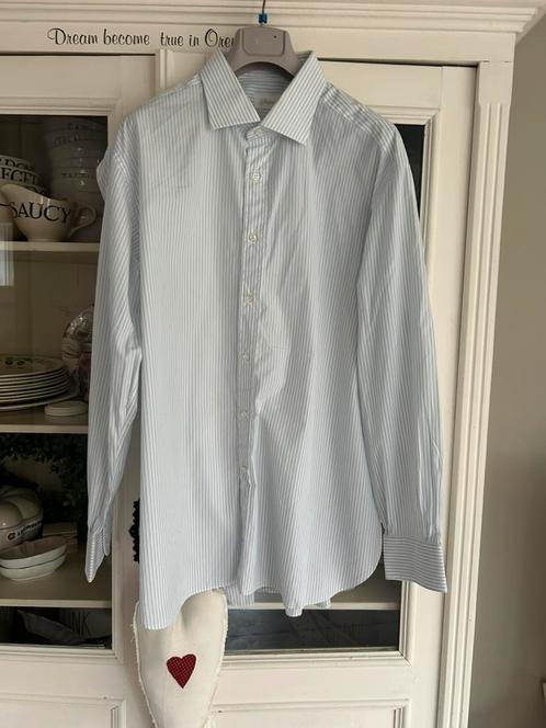 Brioni overhemd mt 46:18 is xxl licht gedragen origineel, Kleding | Heren, Overhemden, Gedragen, Overige halswijdtes, Wit, Ophalen of Verzenden