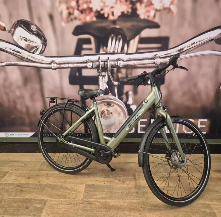 Bikkel Cidade Dames Groen 49cm 2024, Fietsen en Brommers, Elektrische fietsen, Gebruikt, Overige merken, 47 tot 51 cm
