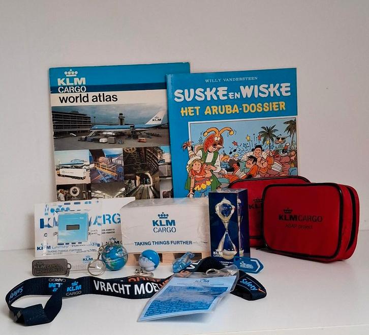15 KLM Cargo items oa Zandloper, Atlas, Suske&Wiske '85-'96, Verzamelen, Luchtvaart en Vliegtuigspotten, Zo goed als nieuw, Overige typen