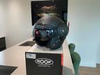 ROOF Boxer V8 S Tattoo Motorhelm - Maat XS (54) - Mat Zwart, Overige merken, XS, Systeemhelm, Ophalen of Verzenden