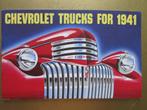 1941 CHEVROLET Trucks brochure, Engels, Ophalen of Verzenden, Zo goed als nieuw, Chevrolet