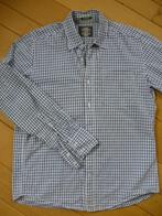 H&M LOGG bloes blauw wit ruit maat M, Kleding | Heren, Blauw, Ophalen of Verzenden, Zo goed als nieuw, Halswijdte 41/42 (L)