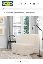 Ikea LYCKSELE LÖVÅS Slaapfauteuil - Ransta Naturel, Ophalen, Eenpersoons, Beige, 190 cm of minder