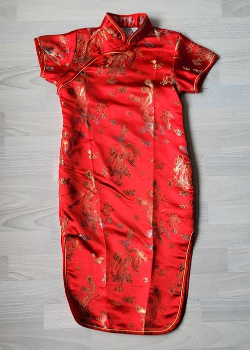 Chinees jurkje, Kinderen en Baby's, Kinderkleding | Maat 146, Zo goed als nieuw, Meisje, Jurk of Rok, Ophalen of Verzenden