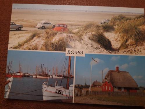 Denemarken, Romo, VW, Saab, Kadett, Verzamelen, Ansichtkaarten | Buitenland, Ongelopen, Overig Europa, 1960 tot 1980, Ophalen of Verzenden