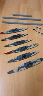 zes 1/1200 slagschepen Minic, Ophalen of Verzenden, Zo goed als nieuw, 1:200 of kleiner, Overige merken