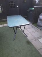 Glazen tuintafel, Ophalen, Rechthoekig, Aluminium