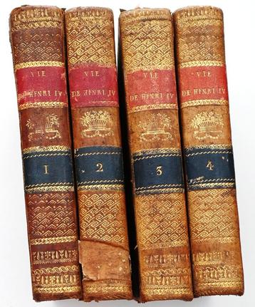 Histoire de la Vie de Henri IV 1779 Buri - Frankrijk 4 vol. beschikbaar voor biedingen