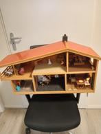 Charmant  Vintage houten poppenhuis, Ophalen of Verzenden, Gebruikt, Poppenhuis