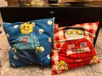 Lego Kussens - Set van 2, Ophalen of Verzenden, Gebruikt, Blauw, Vierkant