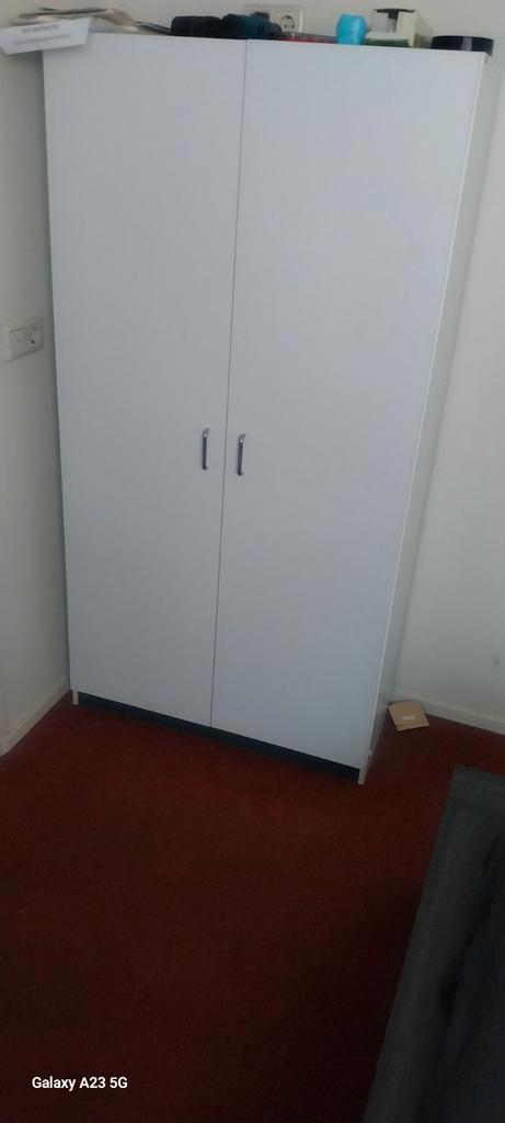 Witte Legkast met Hanggedeelte, Huis en Inrichting, Kasten | Kledingkasten, Ophalen