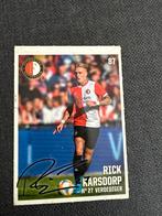 Gesigneerde Rick Karsdorp Feyenoord kaart, Ophalen of Verzenden, Zo goed als nieuw