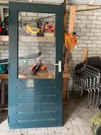 Hardhouten buitendeur links 88x 201,5, Doe-het-zelf en Verbouw, Deuren en Horren, Ophalen of Verzenden, 200 tot 215 cm, Glas, Buitendeur