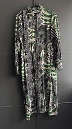 SHOEBY hemd jurk beige zwart groen print mt XXL 46 48 zgan, Beige, Maat 46/48 (XL) of groter, Ophalen of Verzenden, Zo goed als nieuw