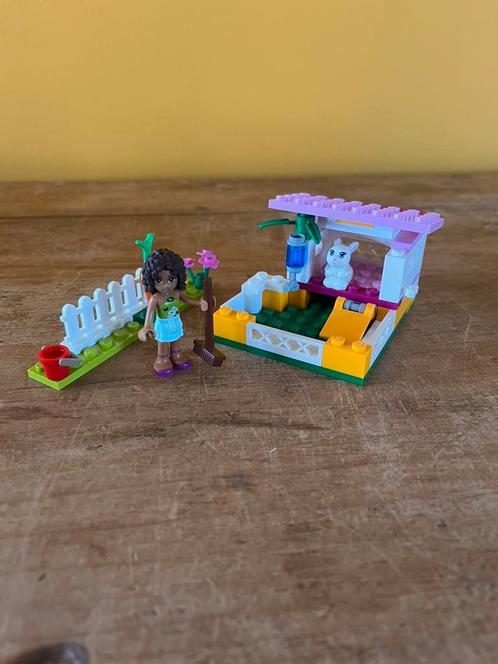 Lego Friends Konijnenhok, Kinderen en Baby's, Speelgoed | Duplo en Lego, Zo goed als nieuw, Lego, Complete set, Ophalen of Verzenden