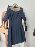 Donna Li marineblauwe jurk maat s 36 mooi detailleerd, Maat 38/40 (M), Zo goed als nieuw, Boven de knie, Donna Li