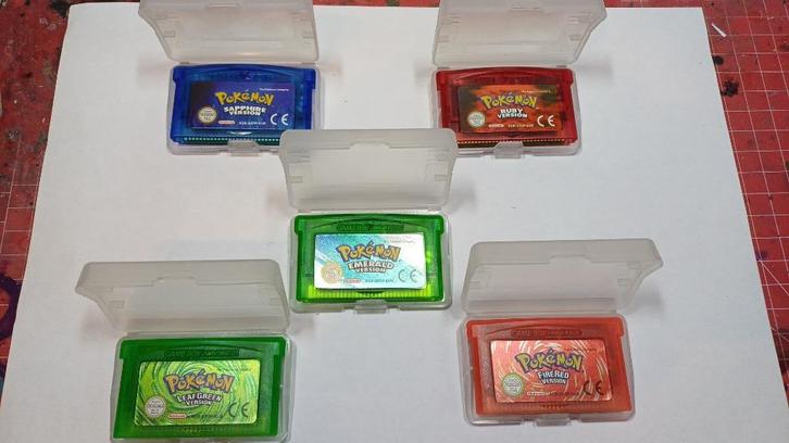 [GBA] Lot Repro Pokémon Gen 3 Games (EM, FR, LG, R, S), Spelcomputers en Games, Games | Nintendo Game Boy, Nieuw, Role Playing Game (Rpg)