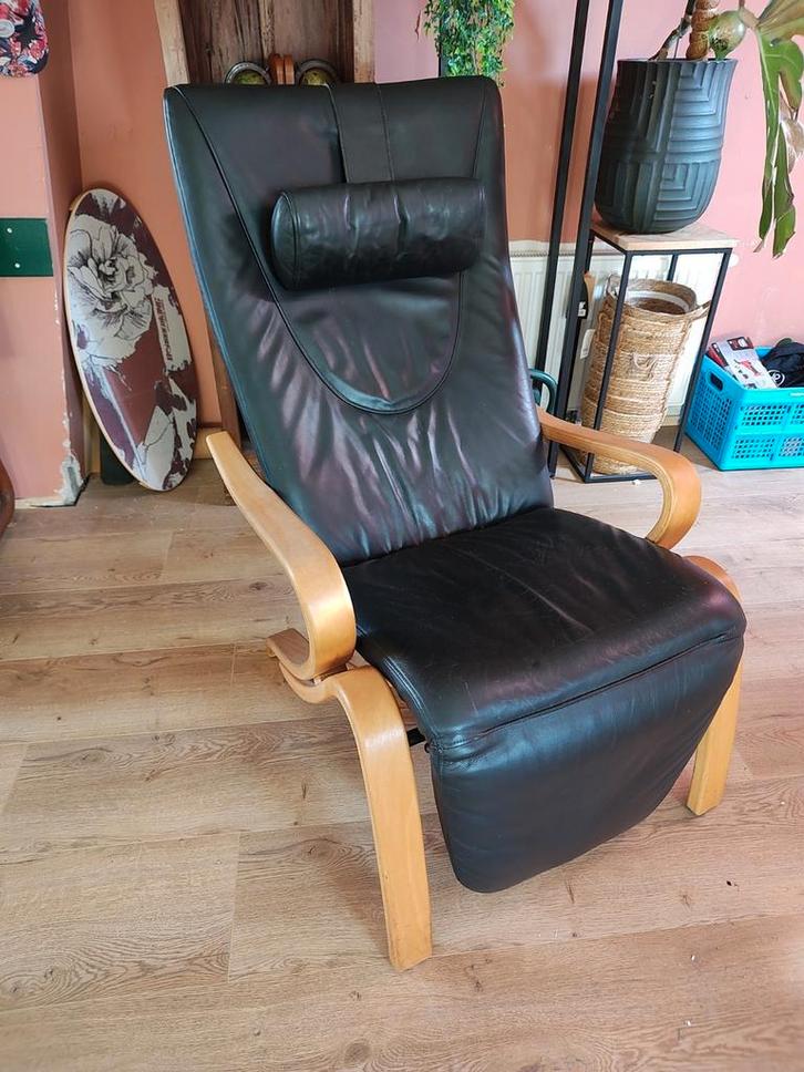 Scandinavische Westnofa Grasshopper Relax stoel, Huis en Inrichting, Fauteuils, Zo goed als nieuw, Leer, Ophalen