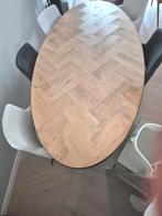 Eettafel inc stoelen, Huis en Inrichting, 200 cm of meer, Zo goed als nieuw, Rechthoekig, 50 tot 100 cm