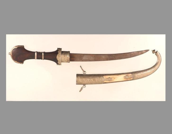 Koummya dolk, Jambiya (251106-05), Antiek en Kunst, Kunst | Niet-Westerse kunst, Ophalen of Verzenden