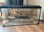 Aquarium 80x35x40 met pomp en zand, Dieren en Toebehoren, Vissen | Aquaria en Toebehoren, Ophalen, Gebruikt, Leeg aquarium