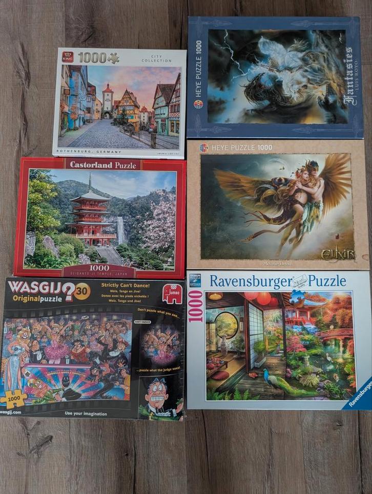 Puzzel Collectie - Diverse Merken, Hobby en Vrije tijd, Denksport en Puzzels, Gebruikt, Legpuzzel, 500 t/m 1500 stukjes, Ophalen of Verzenden