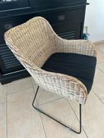 Riviera maison rattan stoel zgan heel mooi, Ophalen of Verzenden, Zo goed als nieuw, Bruin, Eén