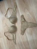 Nieuw goud kleur lingeriesetje 75B slipje (M), Ophalen of Verzenden