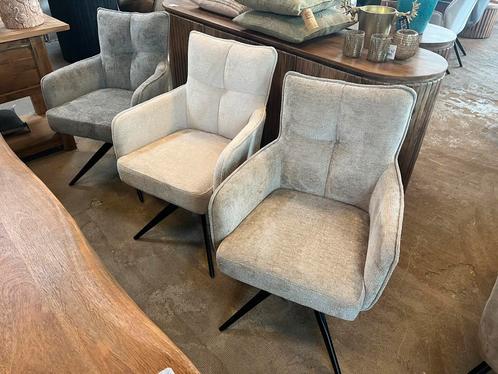 Magazijn leegverkoop draai-eetstoelen stof metaal zwart 129, Huis en Inrichting, Stoelen, Nieuw, Vijf, Zes of meer stoelen, Metaal