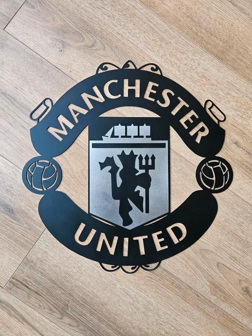 Manchester United logo 50x50 cm, Huis en Inrichting, Woonaccessoires | Wanddecoraties, Nieuw, Ophalen of Verzenden