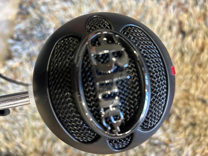 Blue Snowball Ice Microfoon met apart filter en standaard, Muziek en Instrumenten, Microfoons, Zo goed als nieuw, Studiomicrofoon