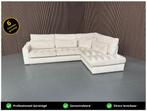 GRATIS LEVERING Ribstof Hoekbank Crème 315x230 REFURBISHED
