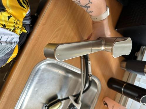 Avital keukenkraan Yukon met uittrekbare handdouche, Doe-het-zelf en Verbouw, Sanitair, Gebruikt, Kraan, Koper, Rvs, Ophalen of Verzenden