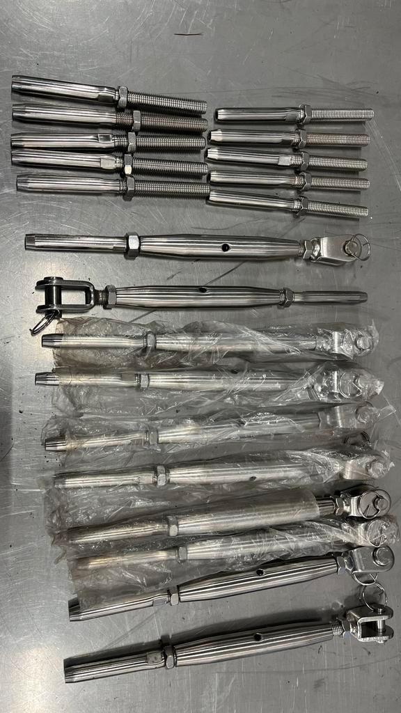 RVS spanners M12, Doe-het-zelf en Verbouw, IJzerwaren en Bevestigingsmiddelen, Zo goed als nieuw, Overige typen, Rvs, Ophalen