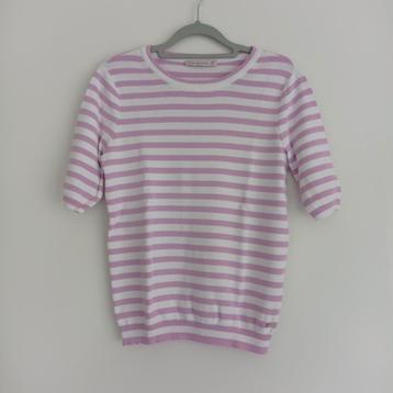 Studio Anneloes shirt gestreept lila / gebroken wit maat S beschikbaar voor biedingen