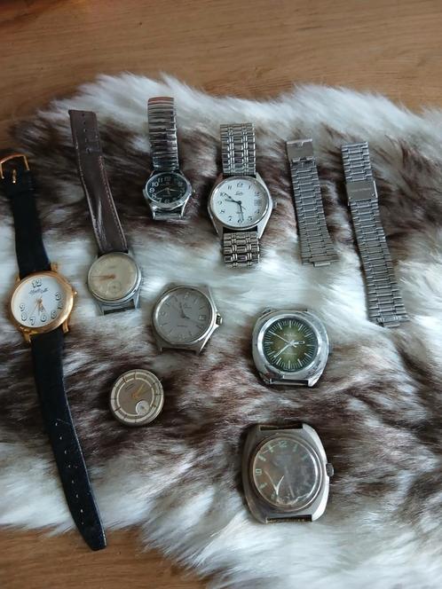 Lot/partijtje oude vintage horloges, Sieraden, Tassen en Uiterlijk, Horloges | Antiek, Overige merken, Overige materialen, Ophalen of Verzenden