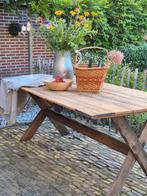Grote houten tuintafel/ keukentafel/eettafel, Antiek en Kunst, Antiek | Meubels | Tafels, Ophalen