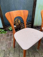 2x Niels Kofoed Peter stoelen Danish Teak vintage design, Ophalen, Gebruikt, Twee, Bruin