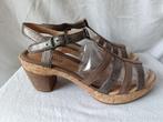Leuke bruintinten leren sandalen Gabor mt 6 (39), Bruin, Gabor, Zo goed als nieuw, Sandalen of Muiltjes