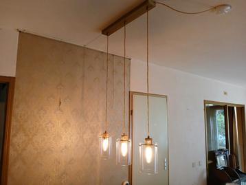 Moderne hanglamp met glazen cilinders beschikbaar voor biedingen