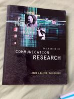 Boek: Basics of Communication Research, Boeken, Studieboeken en Cursussen, Ophalen, Alpha, Zo goed als nieuw, WO