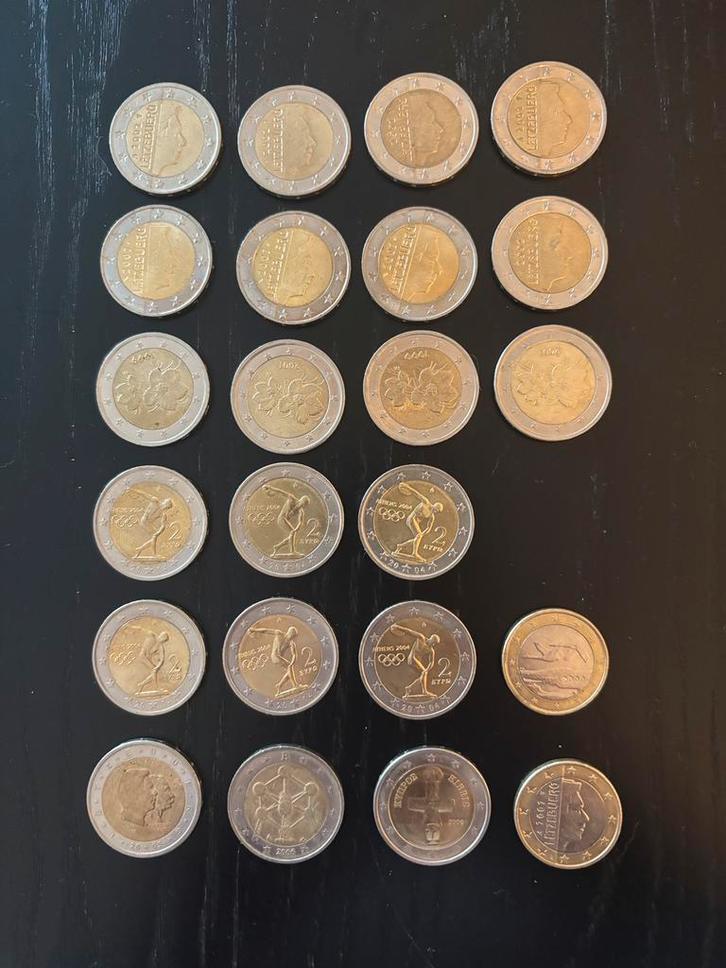 Verzameling €1 en €2 euromunten – diverse landen, Postzegels en Munten, Munten | Europa | Euromunten, Losse munt, 2 euro, Overige landen