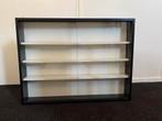 Vitrinekastje wandvitrine glas zwart, Ophalen, Met plank(en), Glas, 50 tot 100 cm