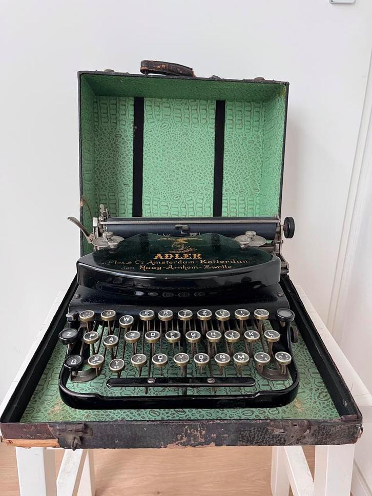 Antieke Adler Klein Adler 1 Typemachine (1915-1916), Diversen, Typemachines, Gebruikt, Ophalen of Verzenden