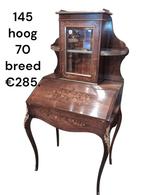 Antieke palissander houten secretaire   €285, Antiek en Kunst, Antiek | Meubels | Kasten, Ophalen