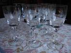 Zes handgeslepen kristallen wijnglazen met balusterstam!, Ophalen of Verzenden