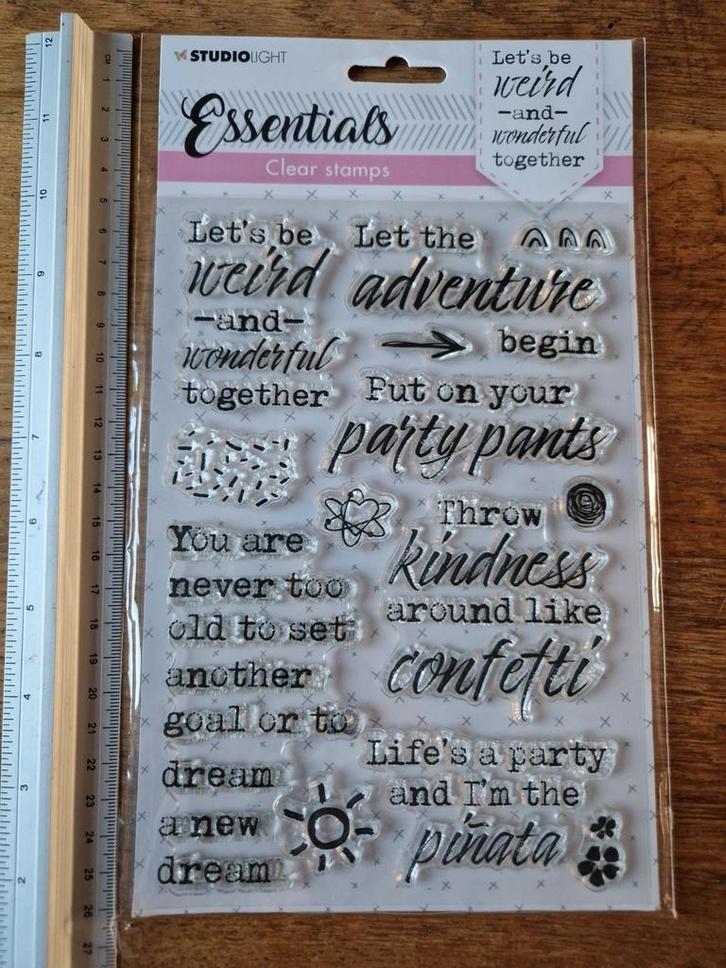 Studio Light Essentials Clear Stamps - Nieuw!, Hobby en Vrije tijd, Stempelen, Nieuw, Clearstamp, Ophalen of Verzenden