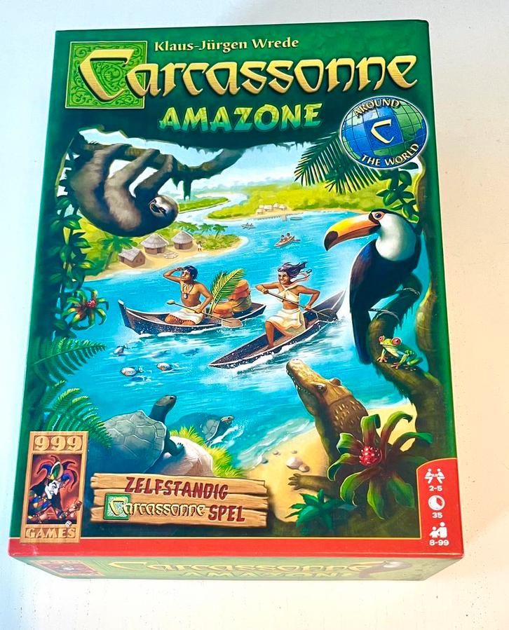 Amazone van Carcassonne opzichzelfstaand spel., Hobby en Vrije tijd, Gezelschapsspellen | Bordspellen, Zo goed als nieuw, Ophalen of Verzenden