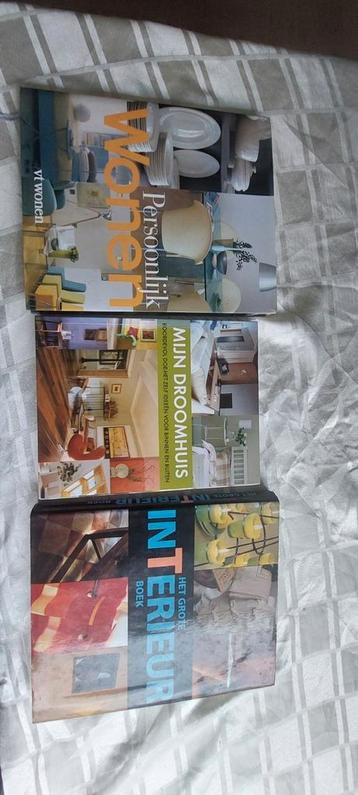 3 dikke woonboeken, boeken met inspiratie voor wonen beschikbaar voor biedingen